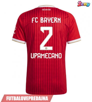 Lacne Ženy Futbalové dres Bayern Munich Dayot Upamecano #2 2026-27 Krátky Rukáv - Domáci